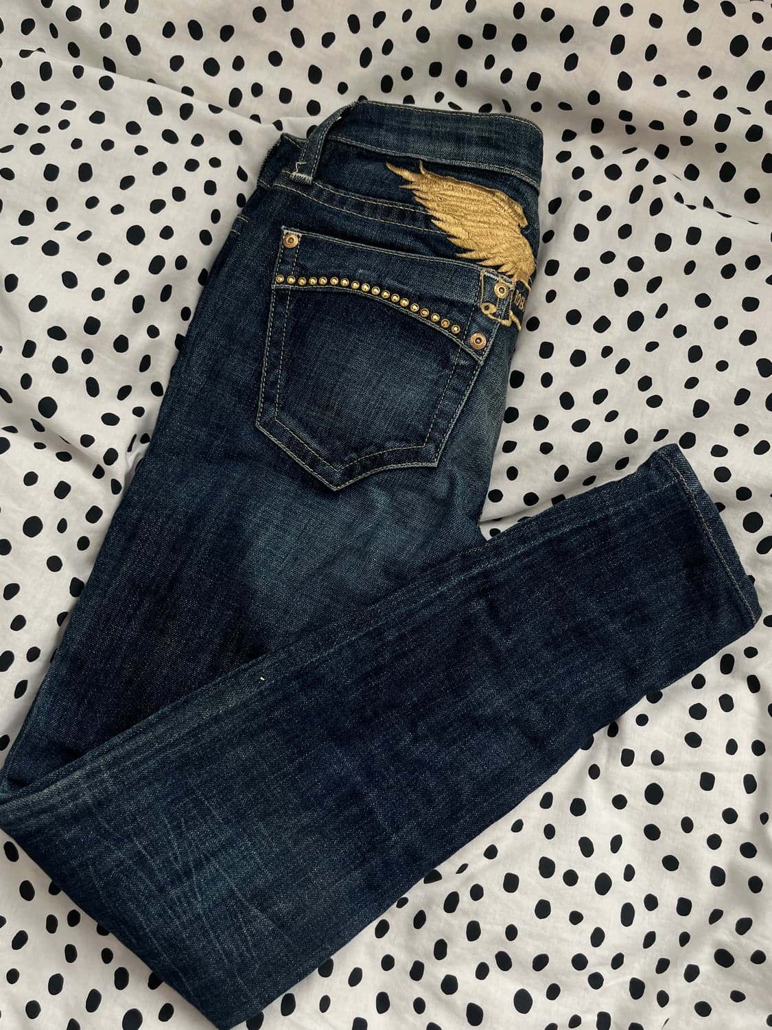 로빈스진 스키니핏 로우라이즈 데님 팬츠 상품이미지3