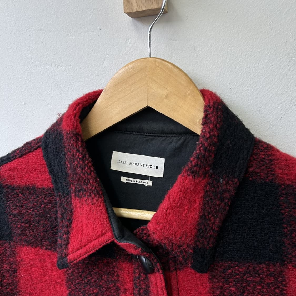 15989 - 이자벨마랑 예뜨왈 체크 울 셔츠 자켓 (울 77%) 상품이미지3