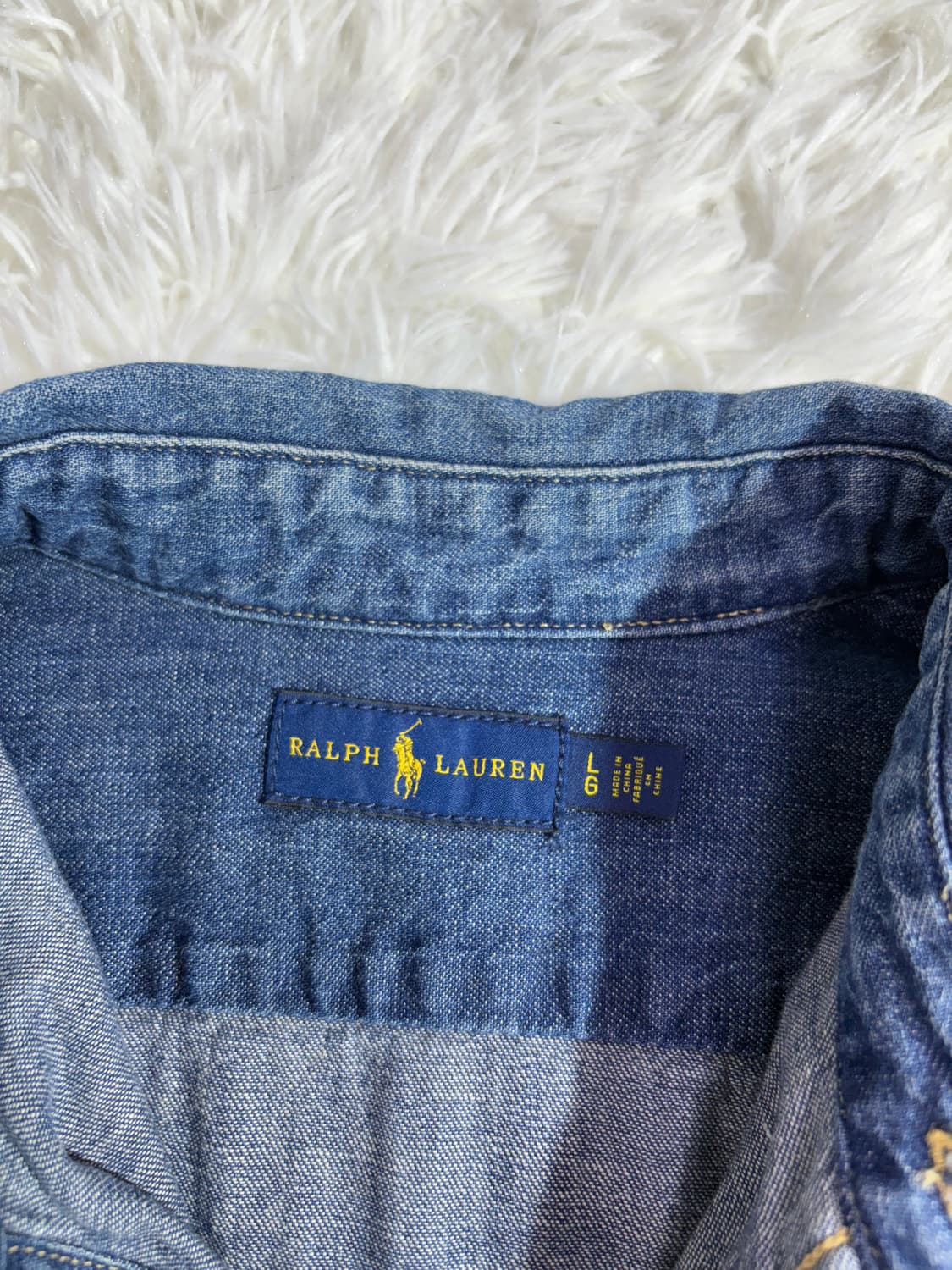 폴로 랄프로렌 포니 데님 원피스 셔츠  상품이미지4