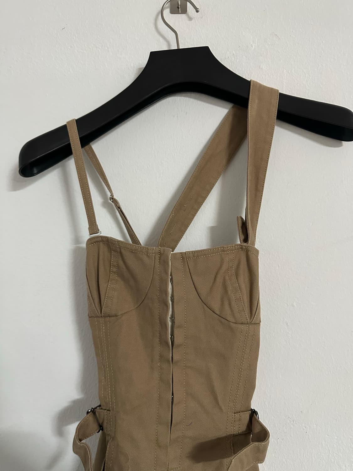 casa fline 카사후라인 멜빵 원피스 베이지 F사이즈 상품이미지5