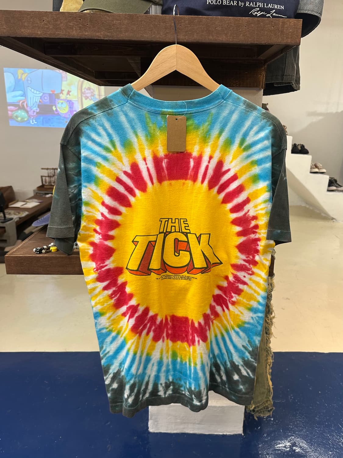 1990s the tick cartoon 싱글스티치 반팔 상품이미지6