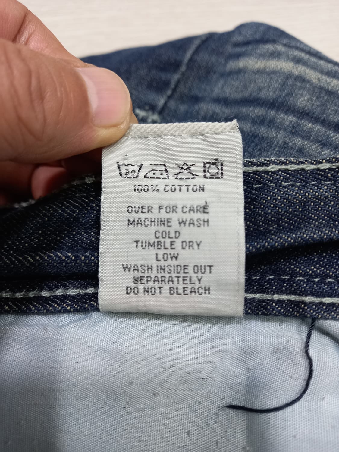44 FETISH JEANS 워싱 일자진 진청 44-01 상품이미지9