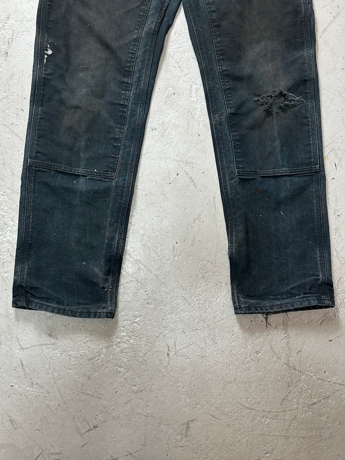 OG USA 칼하트 B01 더블니 블랙 칼하트 썩블니 워크팬츠 상품이미지8