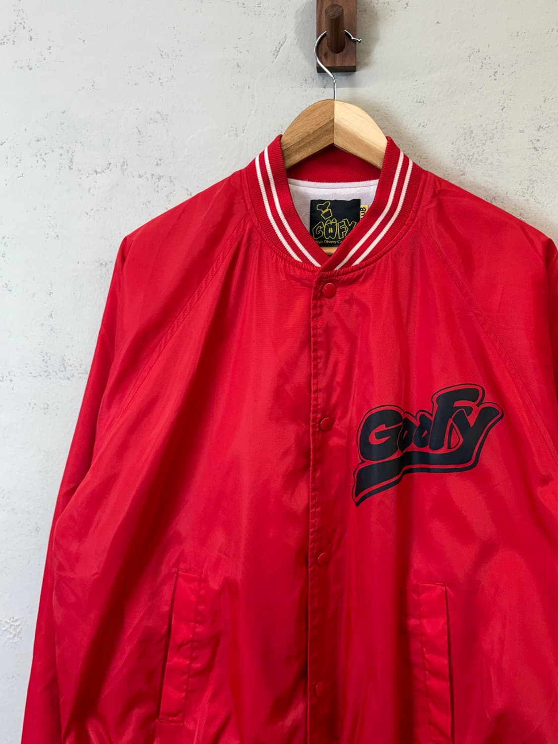 디즈니 90s 구피 스타디움 자켓 레드 상품이미지6