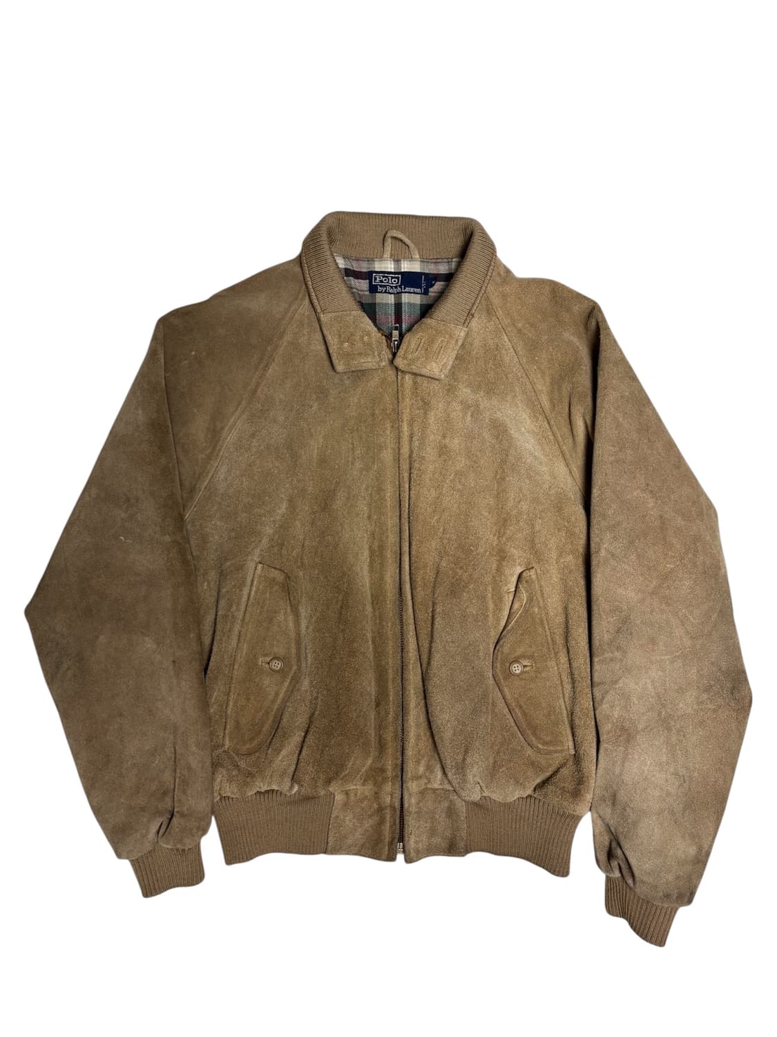 폴로 랄프로렌 90s 스웨이드 바라쿠타 헤링턴 자켓 M 상품이미지1