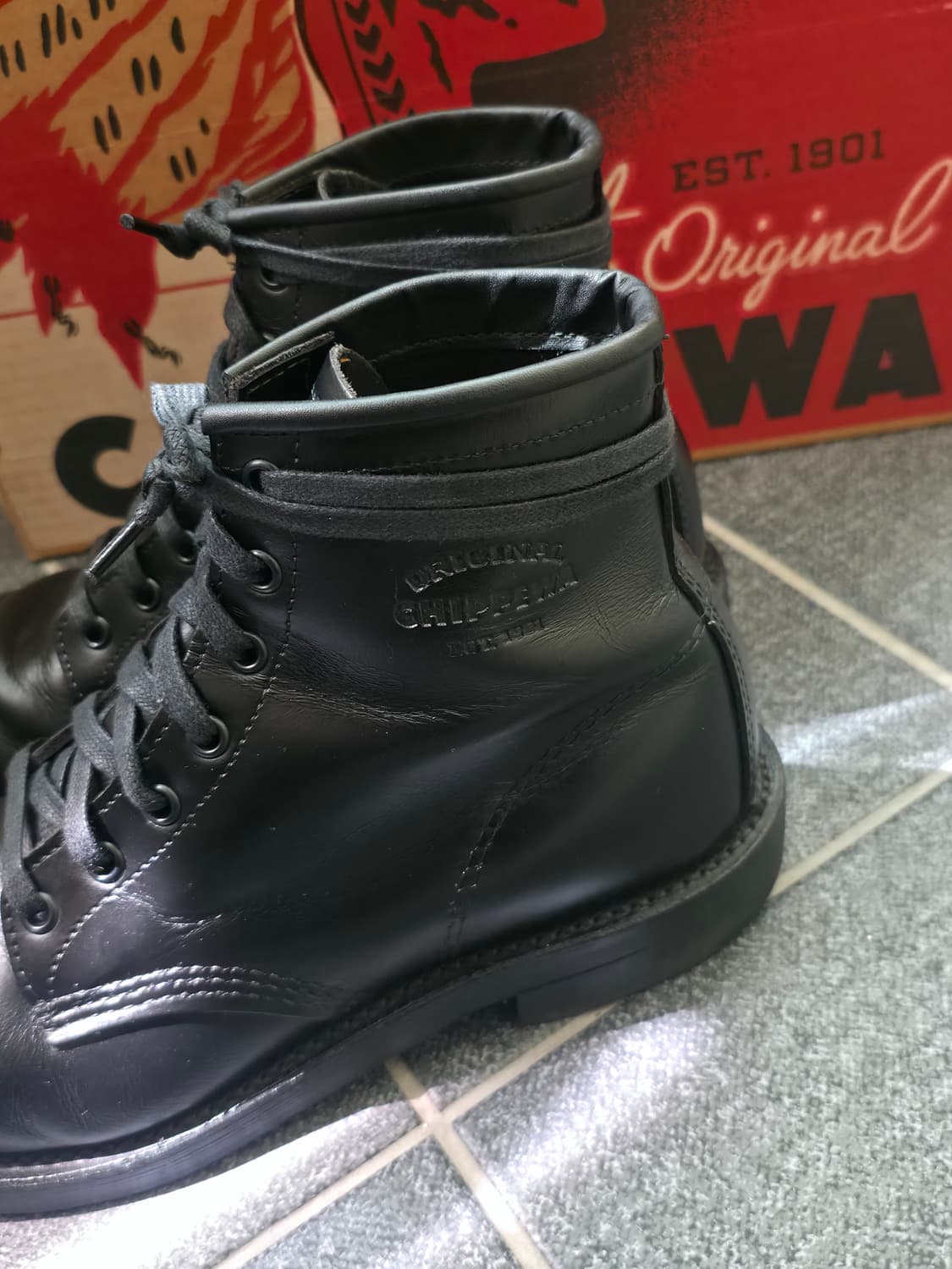 [8D] 치페와 서비스 부츠 6인치 블랙 트루퍼 상품이미지2