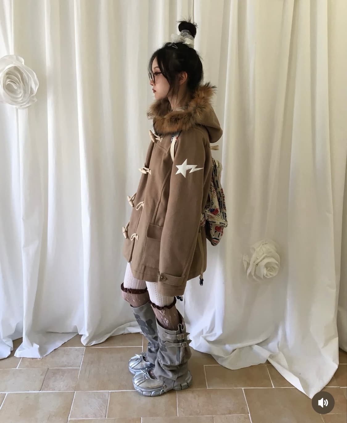 (정품) 베이프 스타 떡볶이코트  상품이미지5