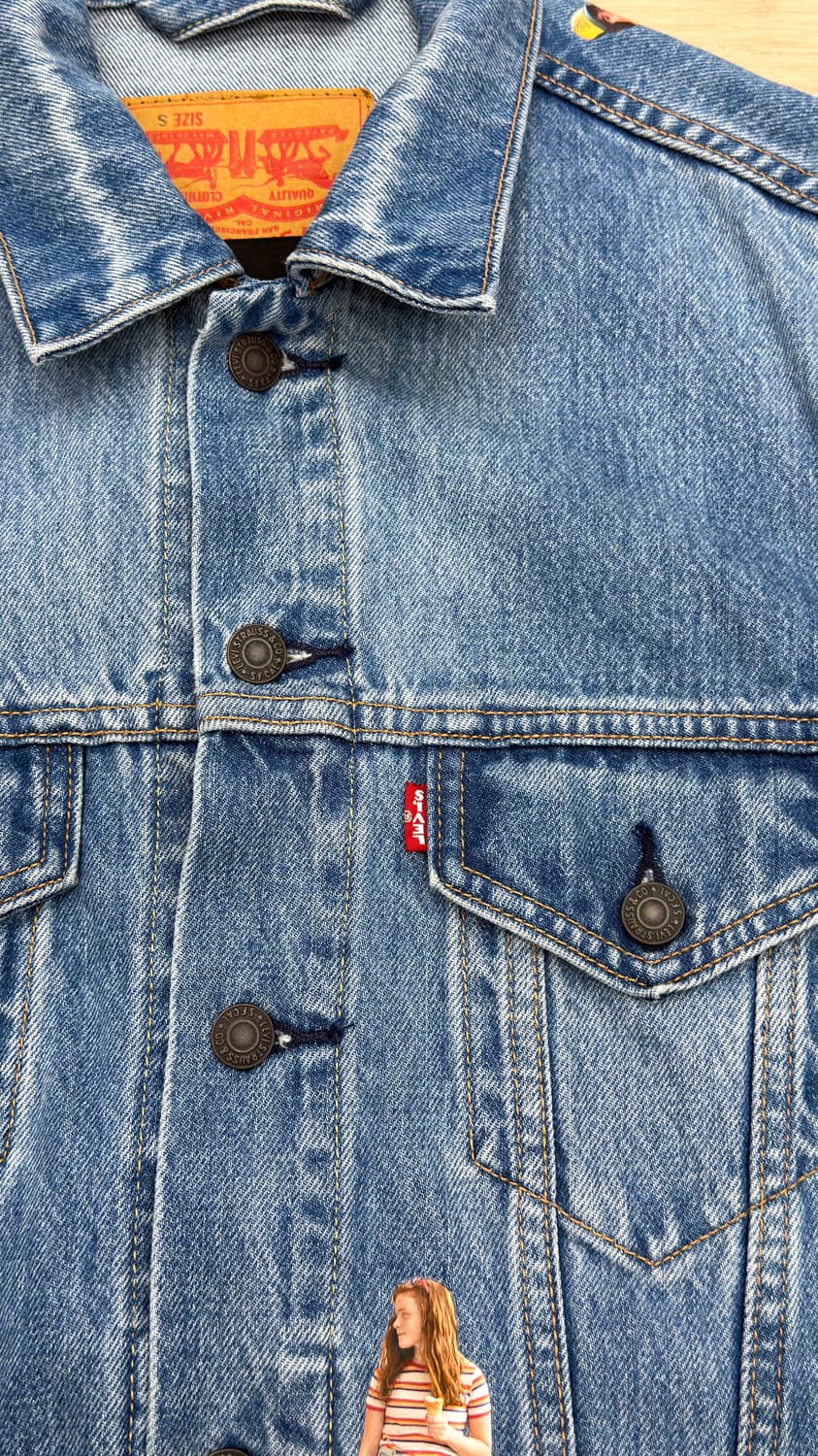 리바이스 X Stranger Things 청자켓 S 상품이미지7
