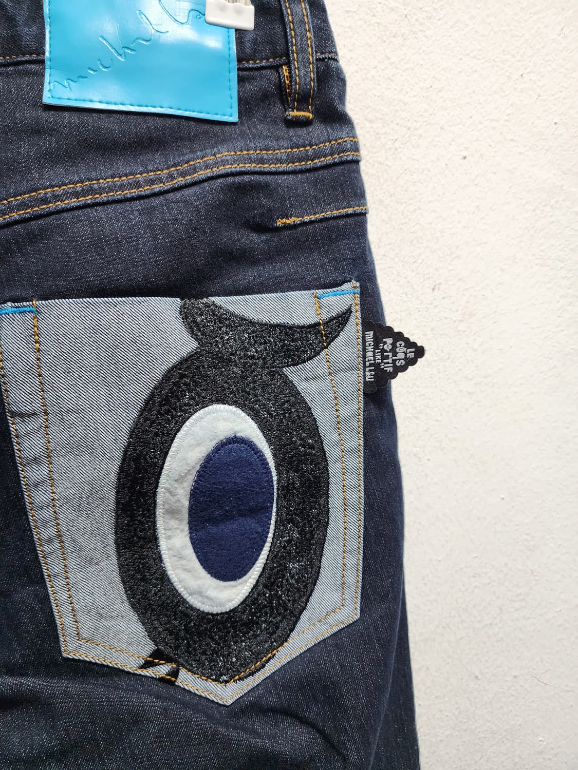 르꼬끄 백포켓 진청 데님.. 상품이미지7