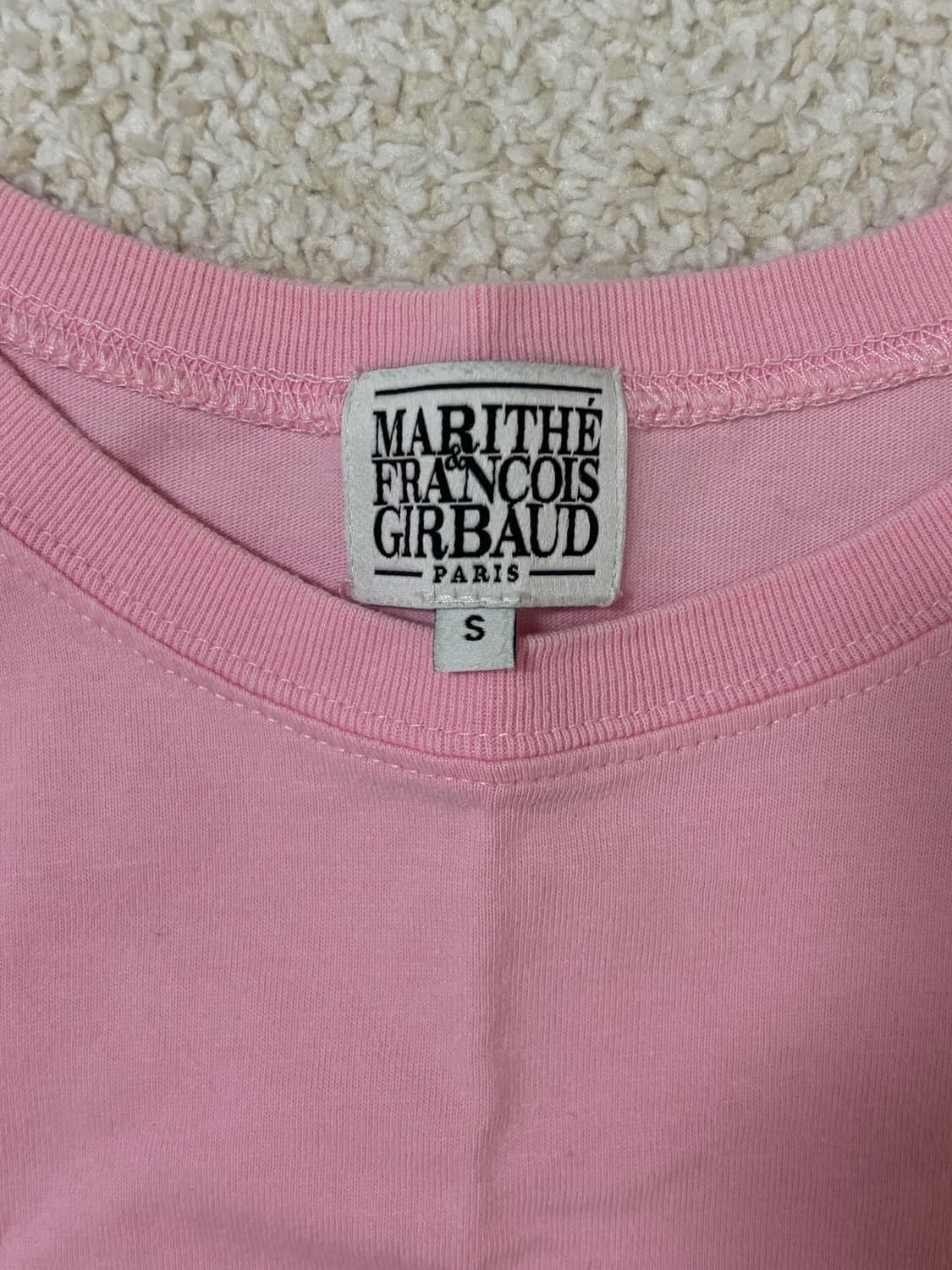 [마리떼] 클래식 로고 크롭티 (핑크 / S) 상품이미지5