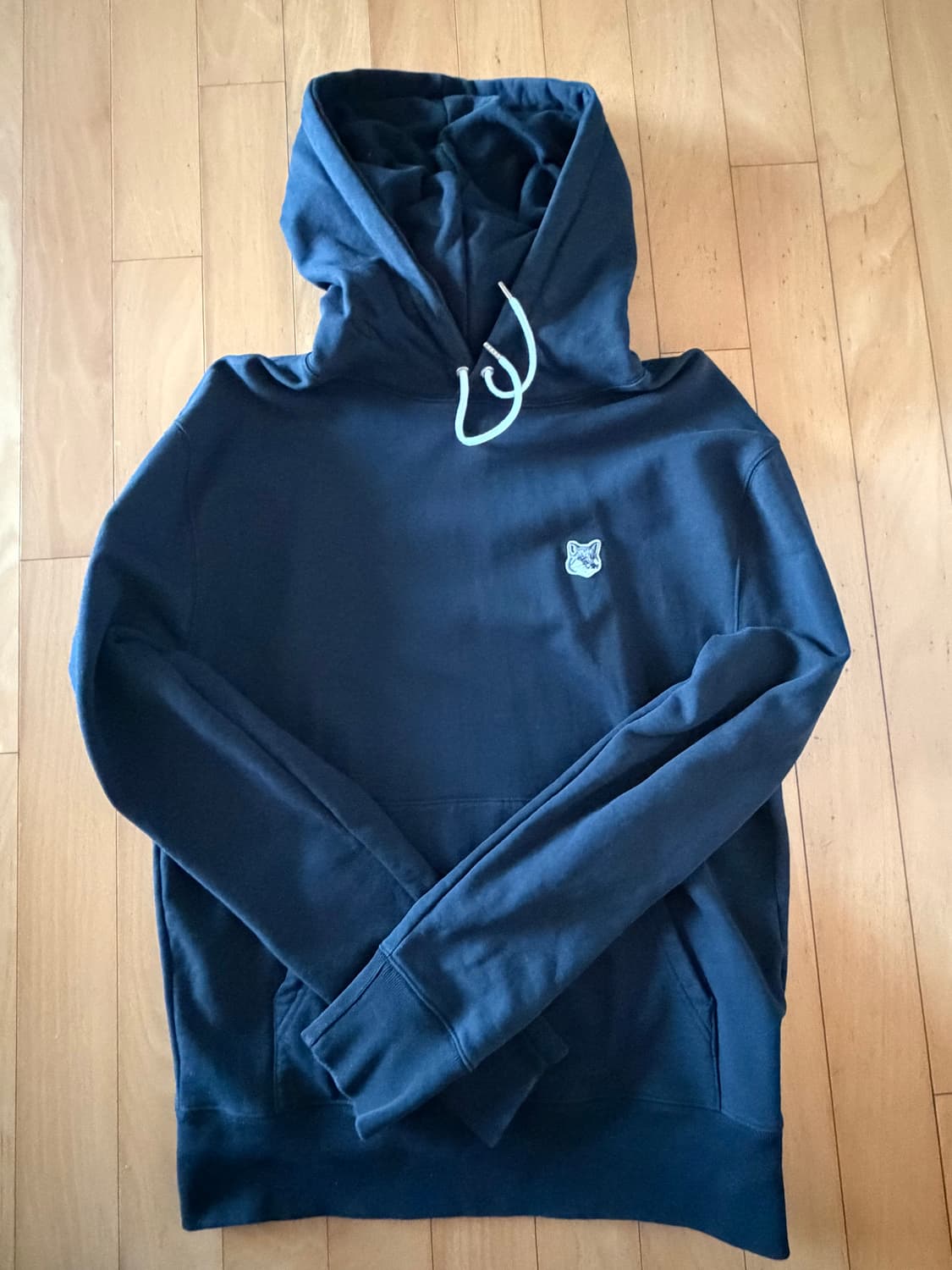 메종키츠네 남성후드티(블랙, 그레이헤드) M사이즈(100) 상품이미지1