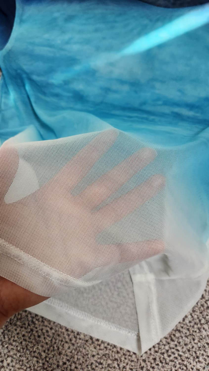 MESH LONG SLEEVES-BLUE 상품이미지4