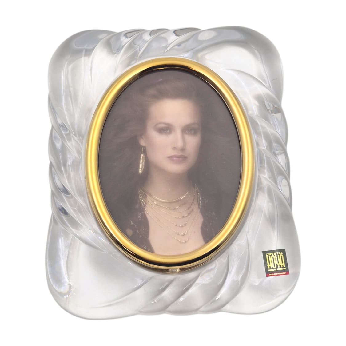 90s 호야 크리스탈 스윌 오발 탁상 액자 상품이미지3