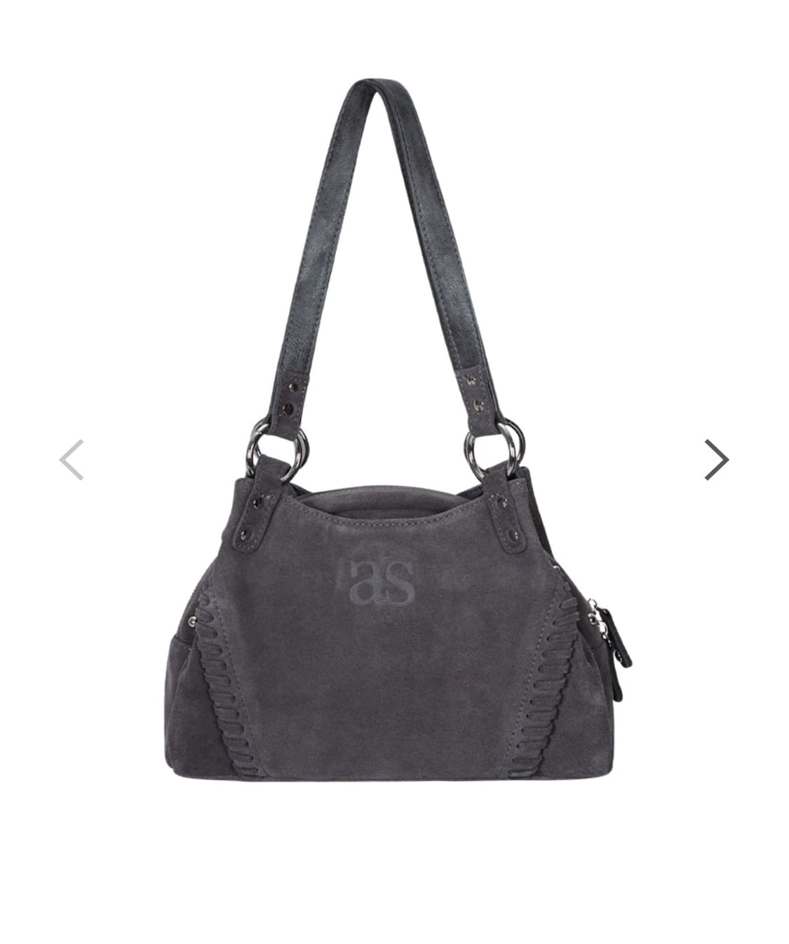 애즈온 보니타 미니 백 스웨이드 챠콜 상품이미지1