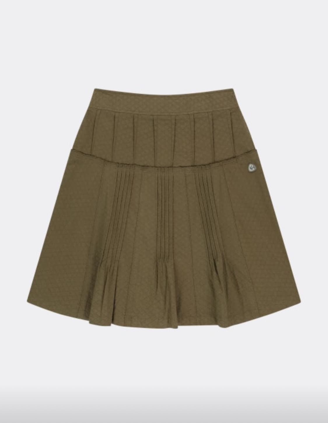 코이세이오 플라워 핀턱 스커트 브라운 1 size 상품이미지1