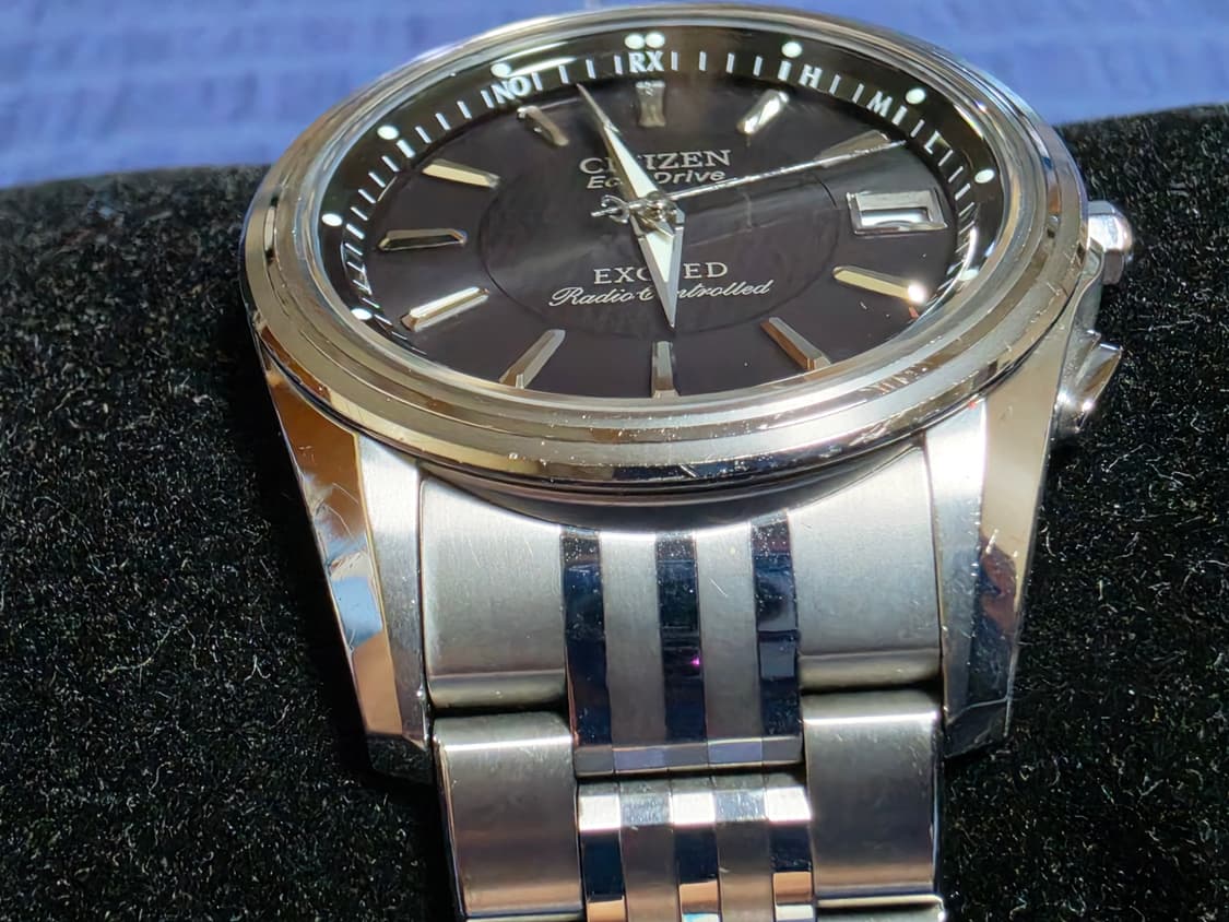 시티즌 시계 익시드 EBG74-2644 22년 일본 스탬핑, 작년 배터리 상품이미지4