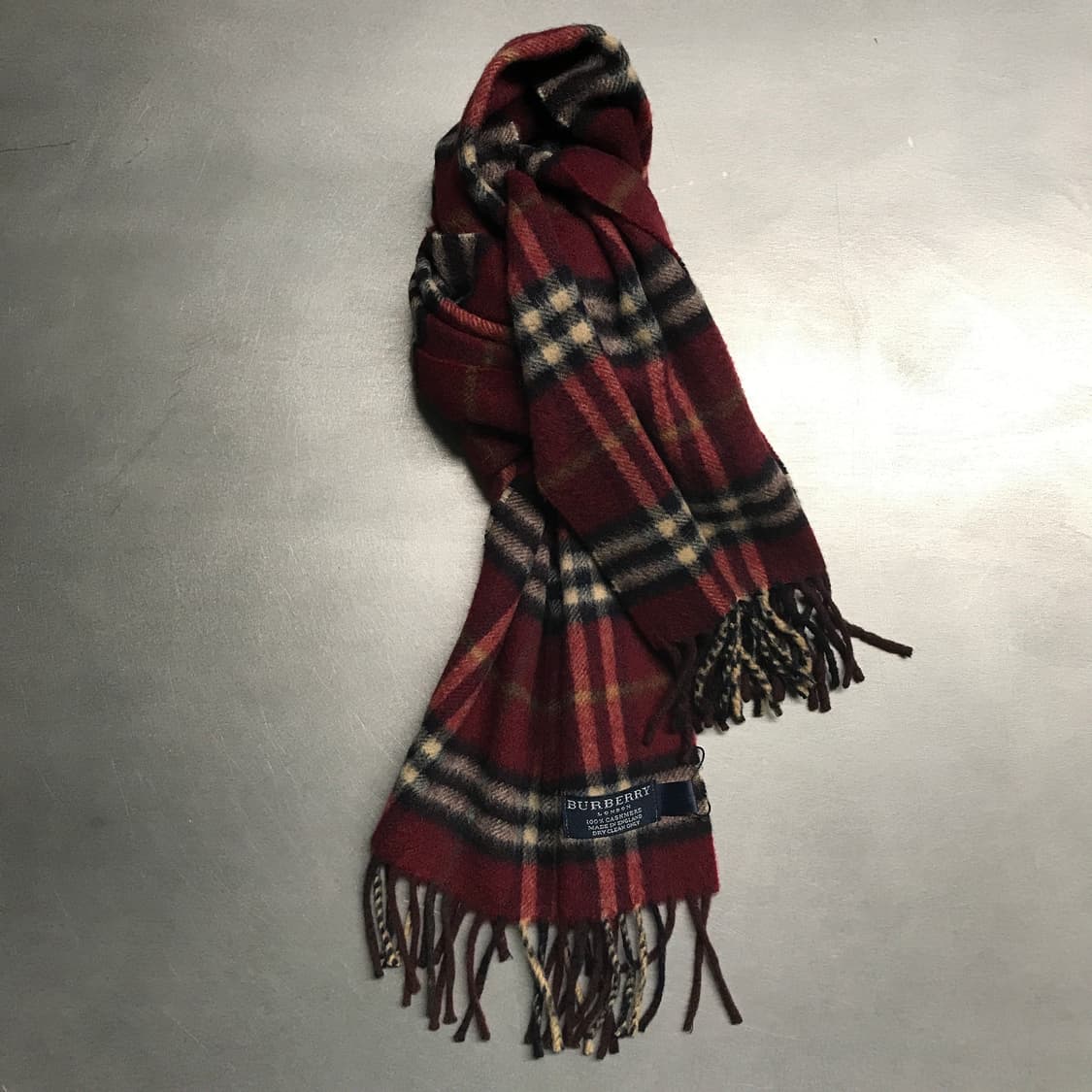 버버리 정품 캐시미어 머플러 레드 상품이미지1