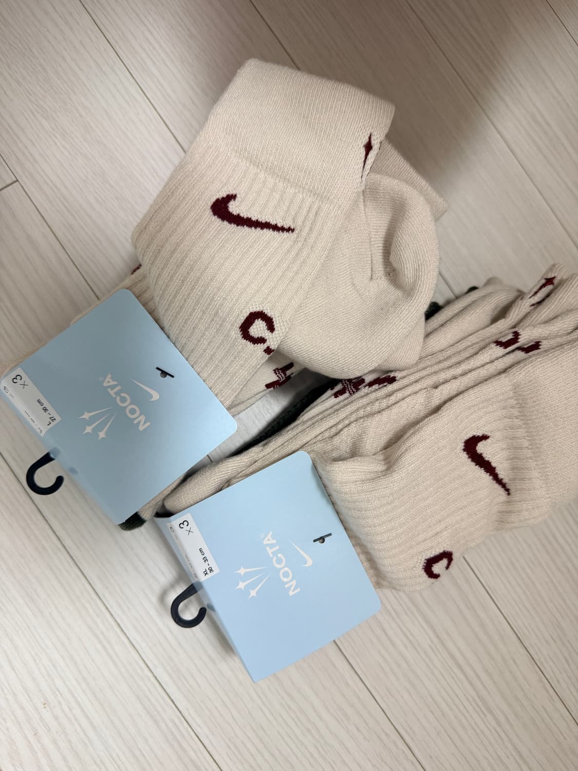 나이키 녹타 양말 3p L,XL 판매 상품이미지3