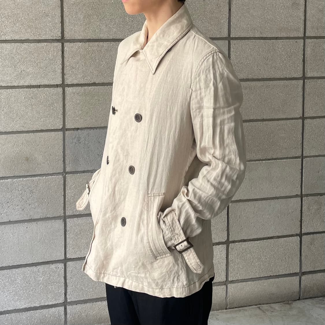 토네이도마트 리넨 피코트 상품이미지2