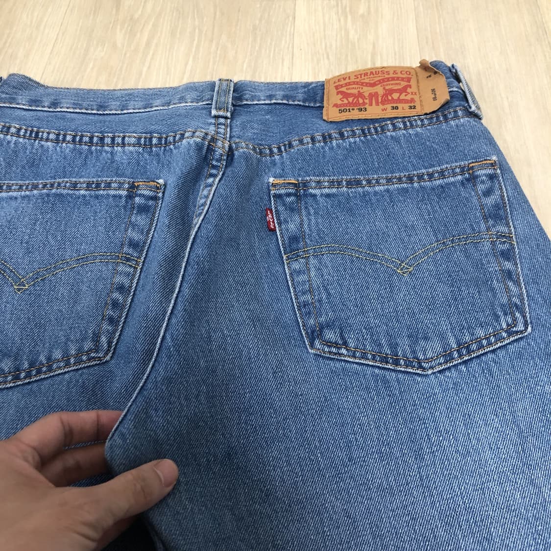 (30) 리바이스 Levi's 501 ' 93 스트레이트핏 연청 데님 상품이미지10