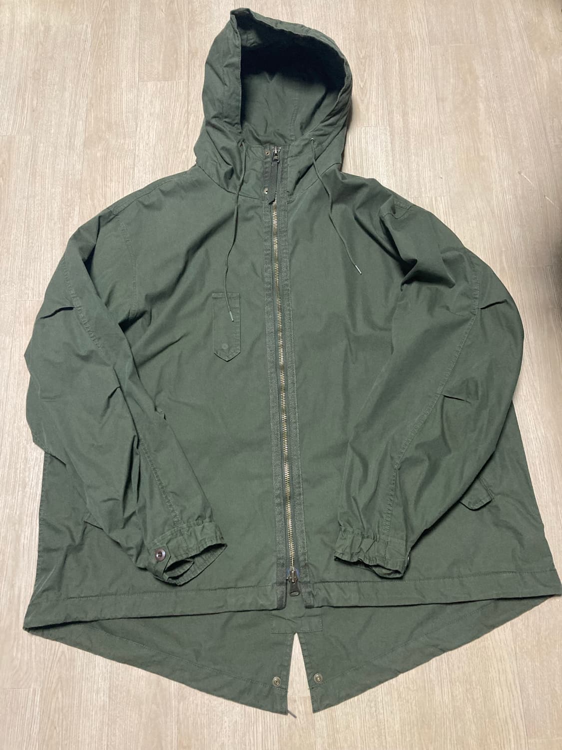 [3] 큐컴버스 밀리터리 피쉬테일 파카 야상 자켓 / 올리브 상품이미지6