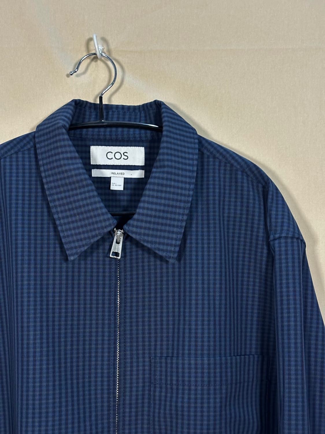 코스 체커 셔츠형 자켓 처분  상품이미지2