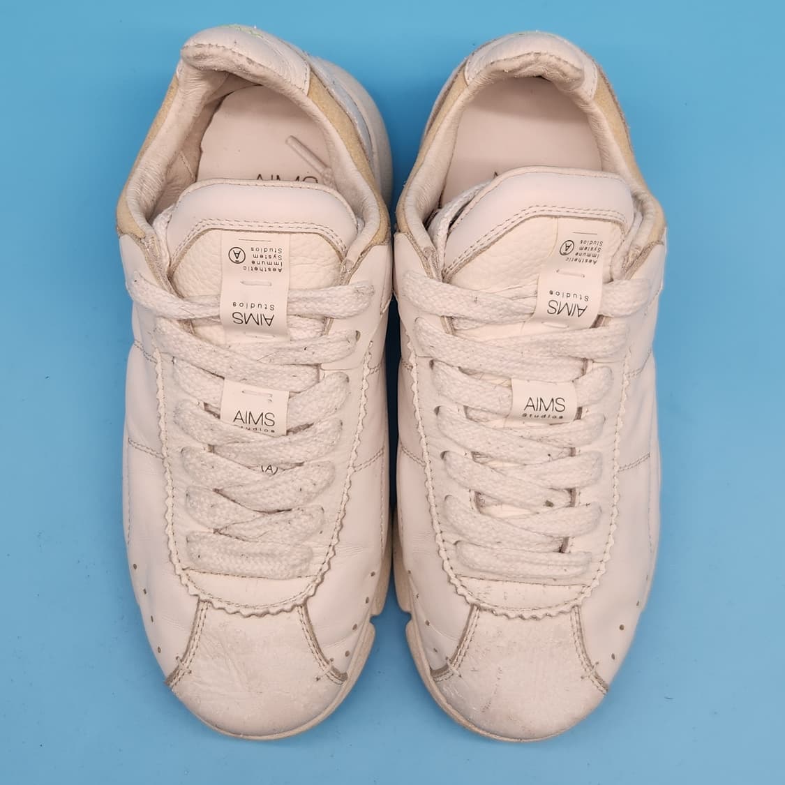 h 에임스스튜디오 소가죽 여성 스니커즈 230 상품이미지2