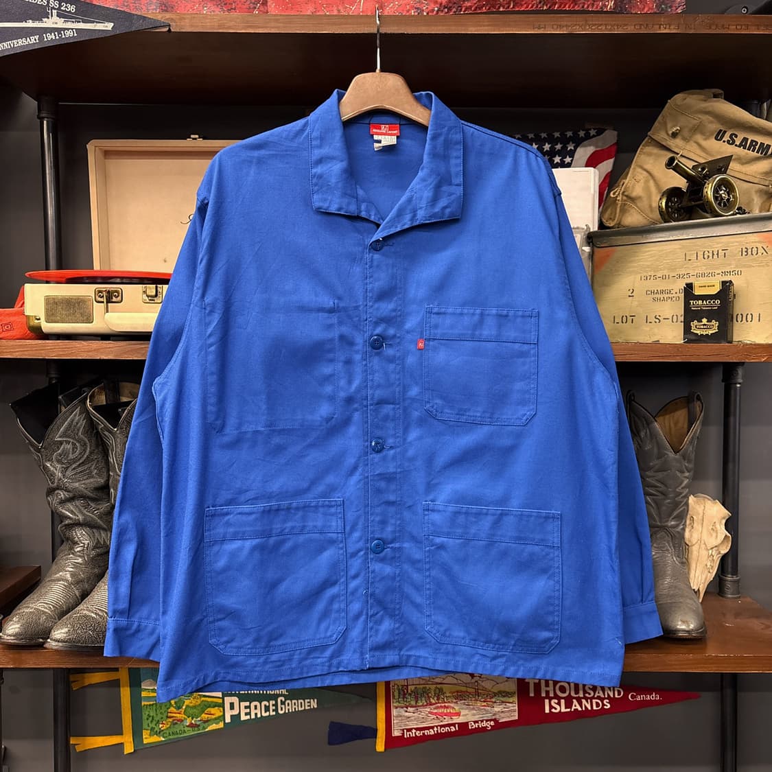 80~90s 아돌프라퐁 핸드드로잉 나이브 아트 프렌치워크자켓 N1299 상품이미지1