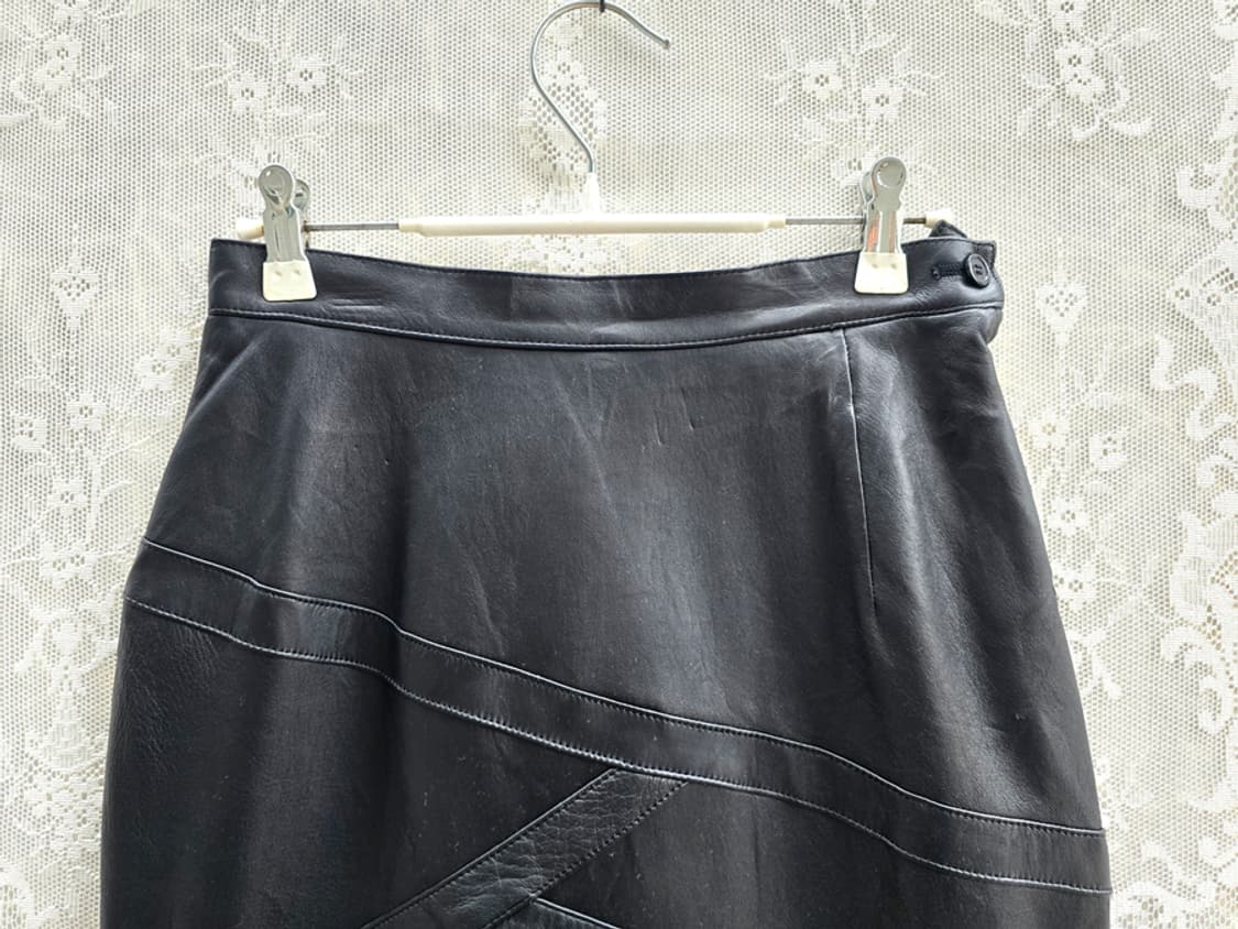 빈티지 천연 양가죽 스커트 상품이미지2