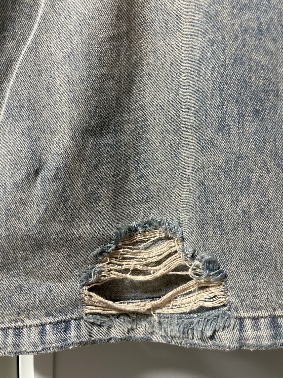 노이어포우먼 더티워싱 와이드 데님 팬츠 36 상품이미지5