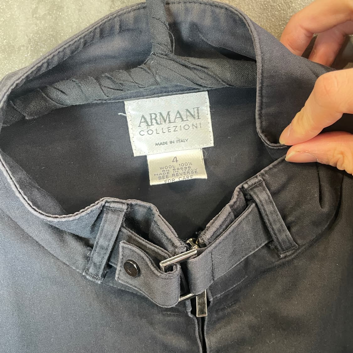 00s 아르마니 하이넥 버클 자켓 상품이미지3
