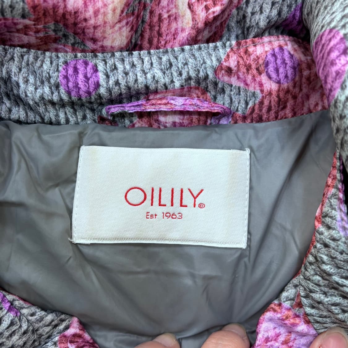 M 오일릴리 여성 플라워 패딩 자켓 0320E 상품이미지3