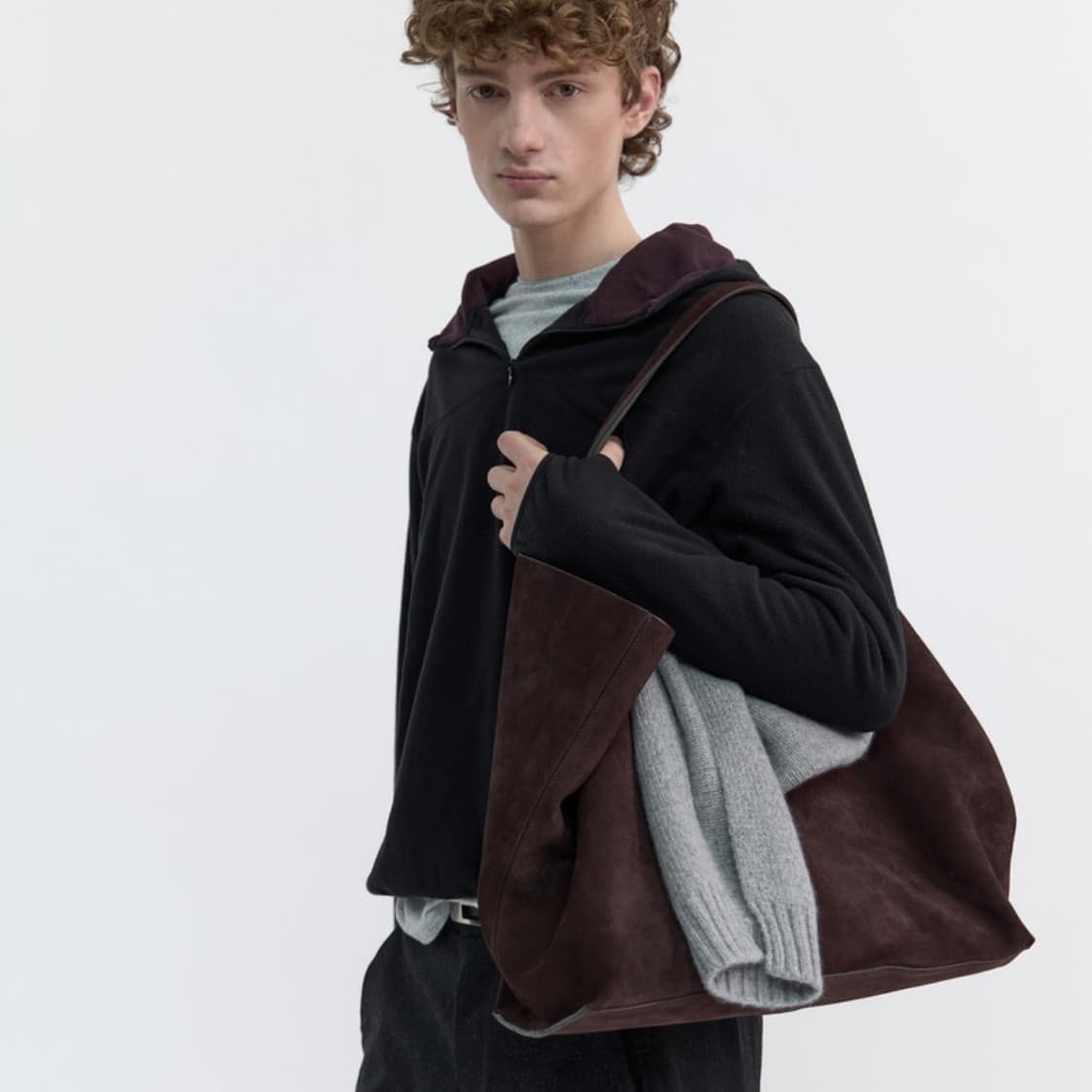 [택포](L)윈더 Winder 플리스 스쿠바 후디 블랙 상품이미지1