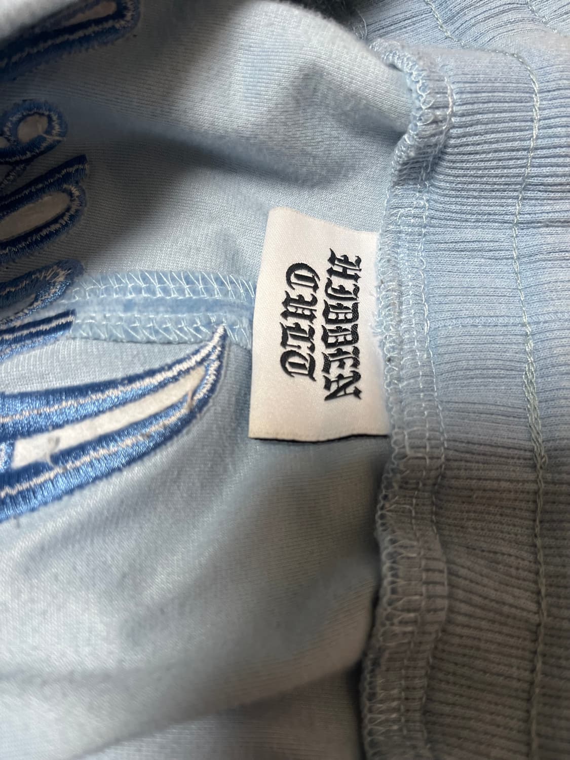 쥬시꾸뛰르 하늘색 엔젤 벨벳바지 상품이미지4