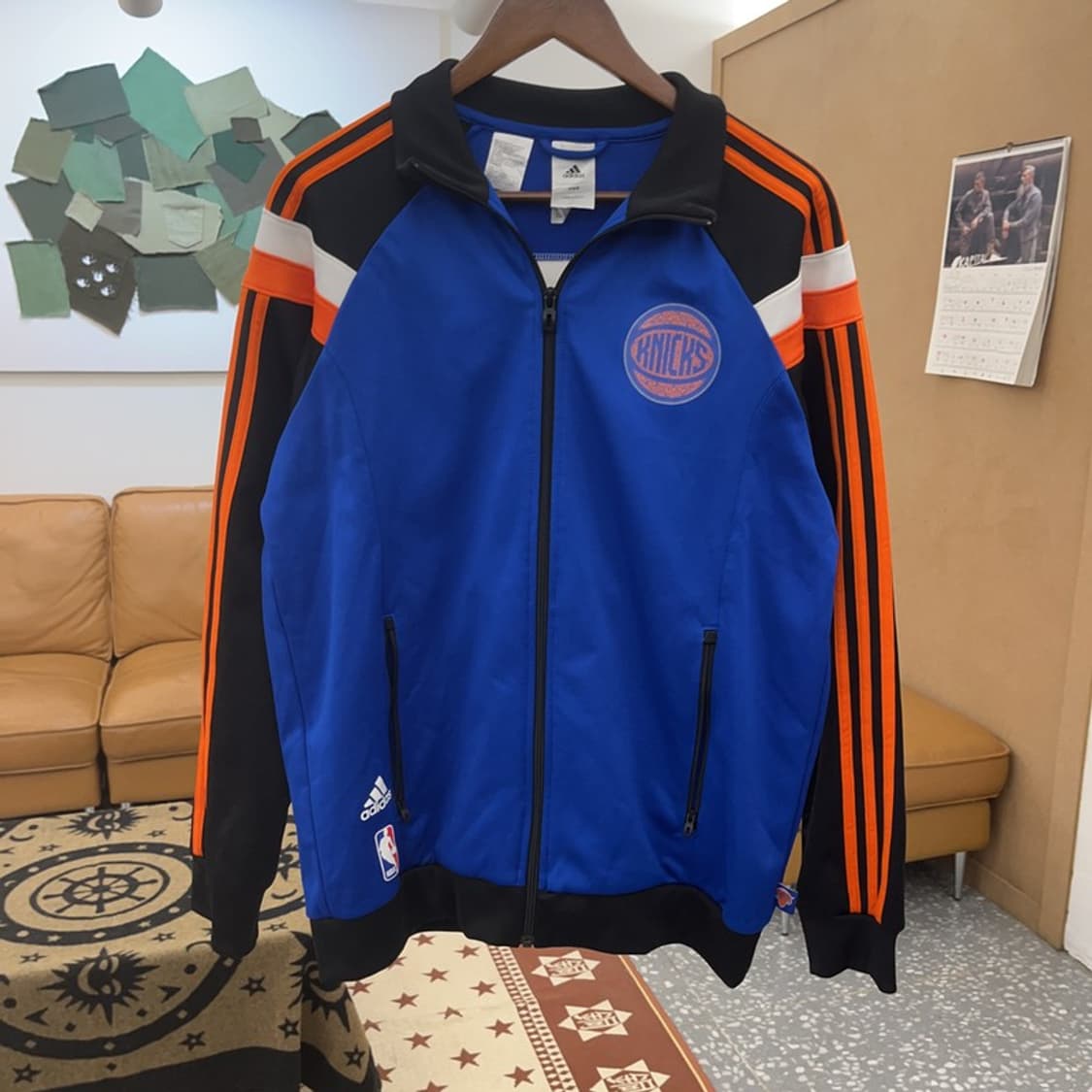  아디다스 NBA 뉴욕닉스 올드스쿨 트랙탑 져지 집업 105 C08643 상품이미지3