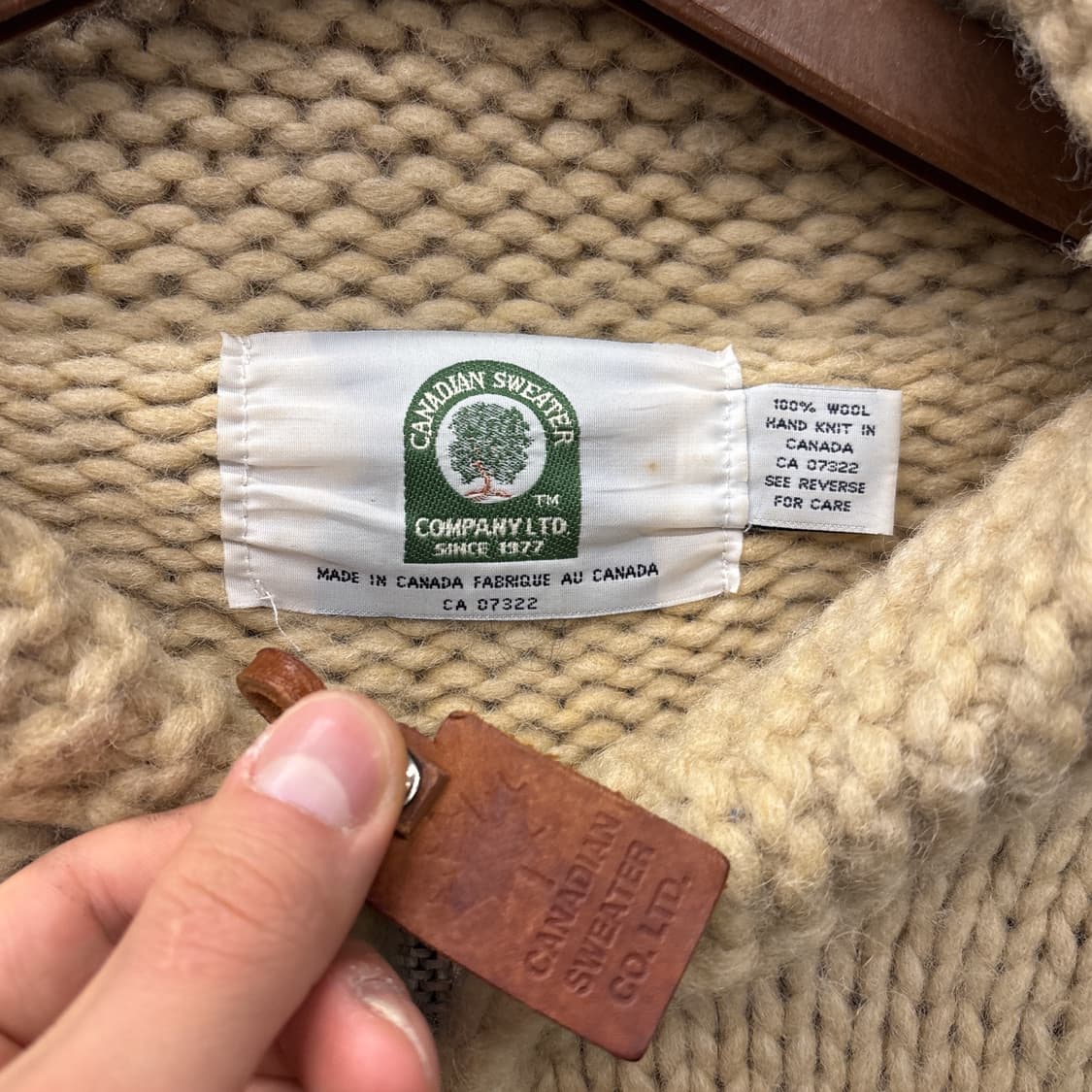 90s canadian sweater 바이크패턴 오리지널 코위찬 N101 상품이미지5