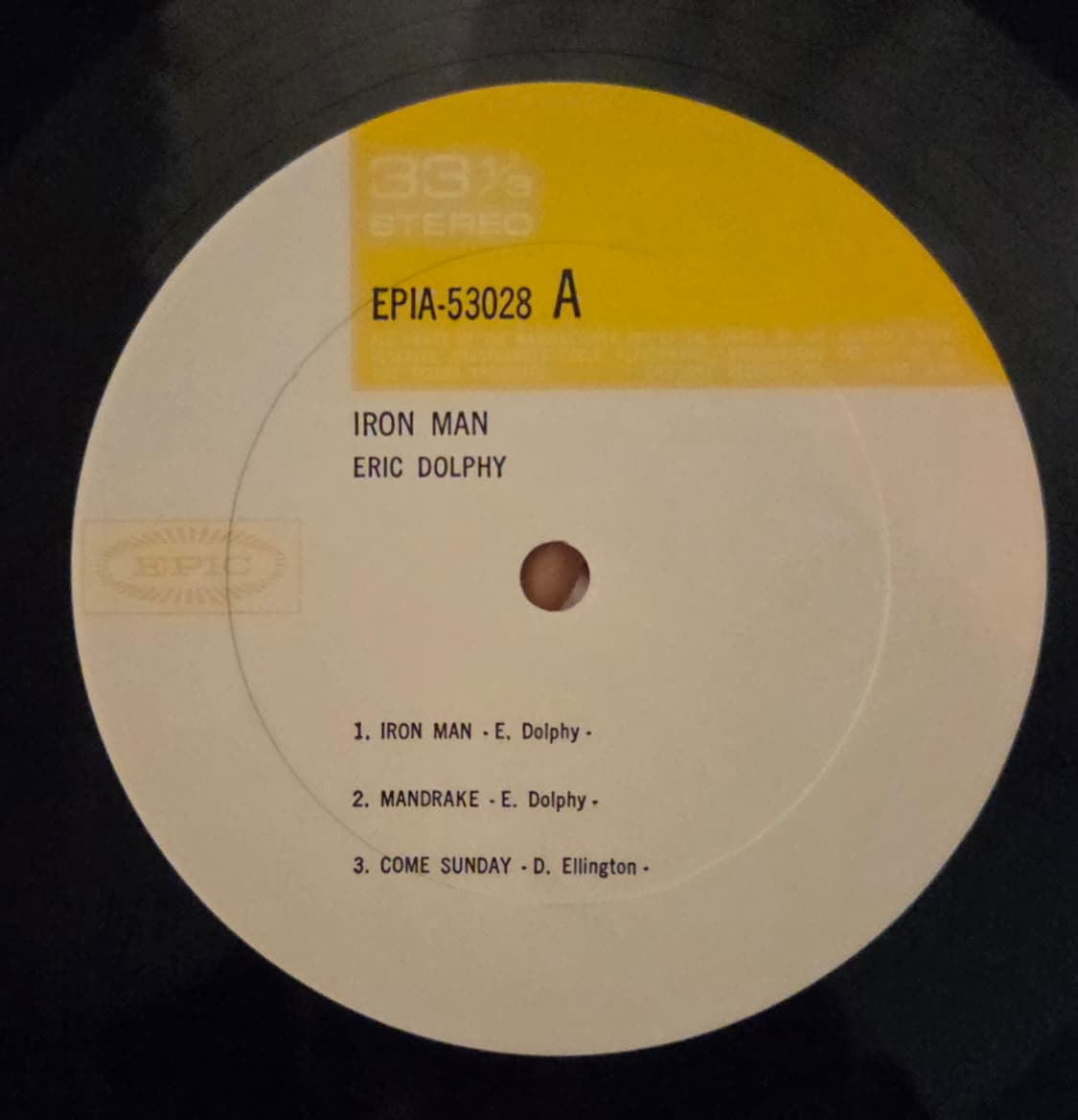 프리재즈/스피리추얼재즈 Eric Dolphy Iron Man LP 상품이미지3