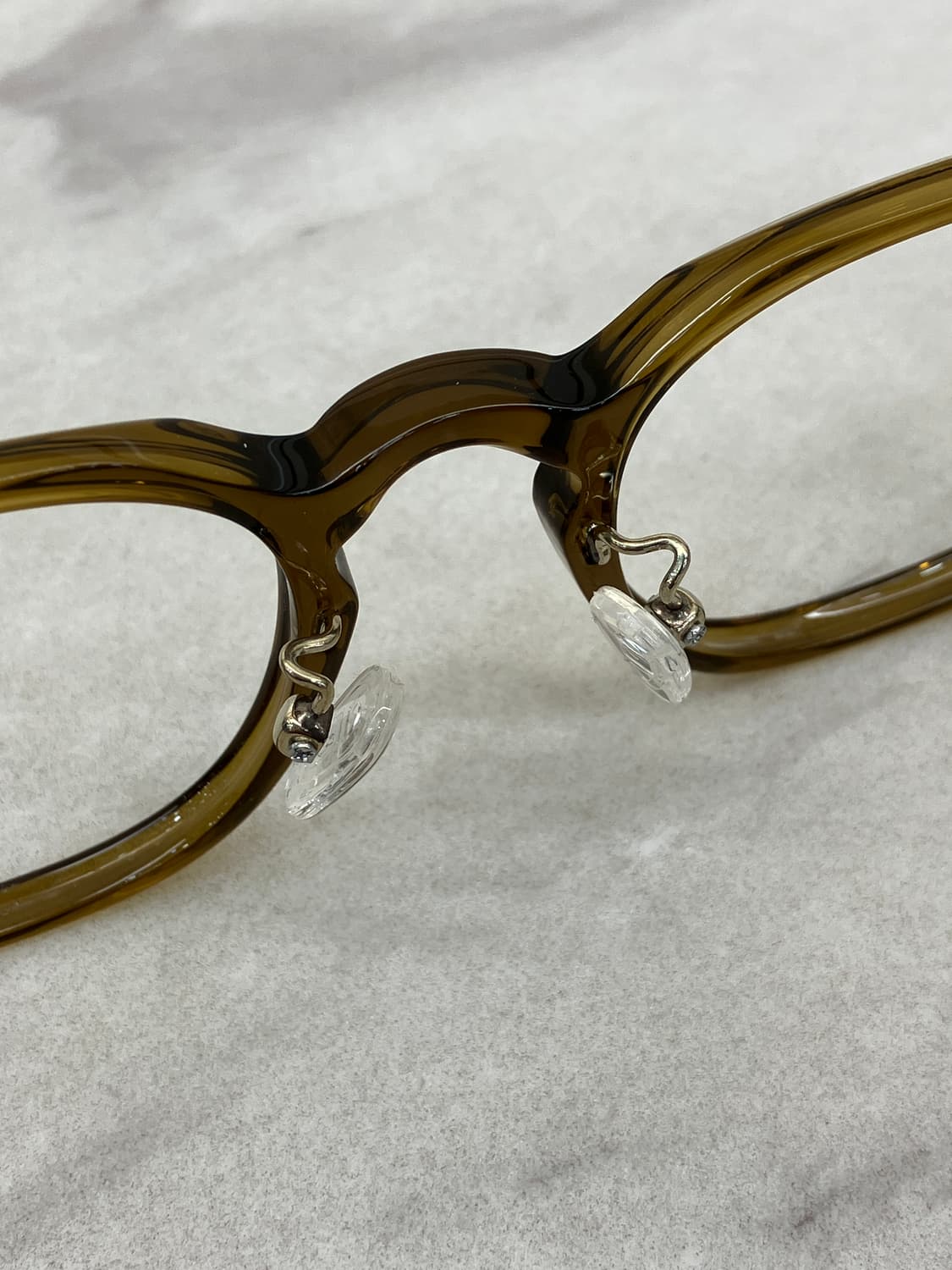 B80 KS 투명 진브라운 웰링턴 뿔테 안경6832 상품이미지4