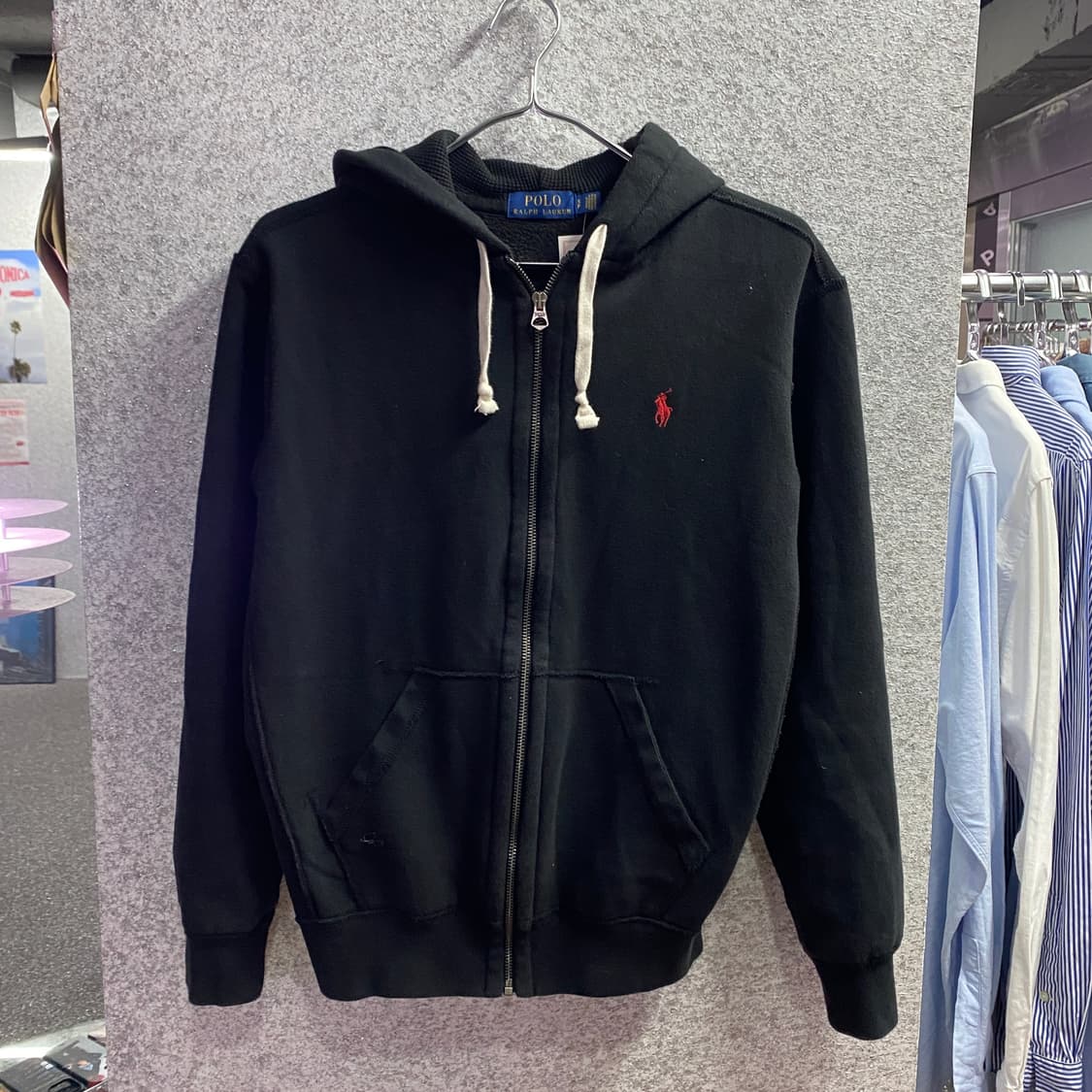 폴로 랄프로렌 레드로고 후드집업 B3071 상품이미지2