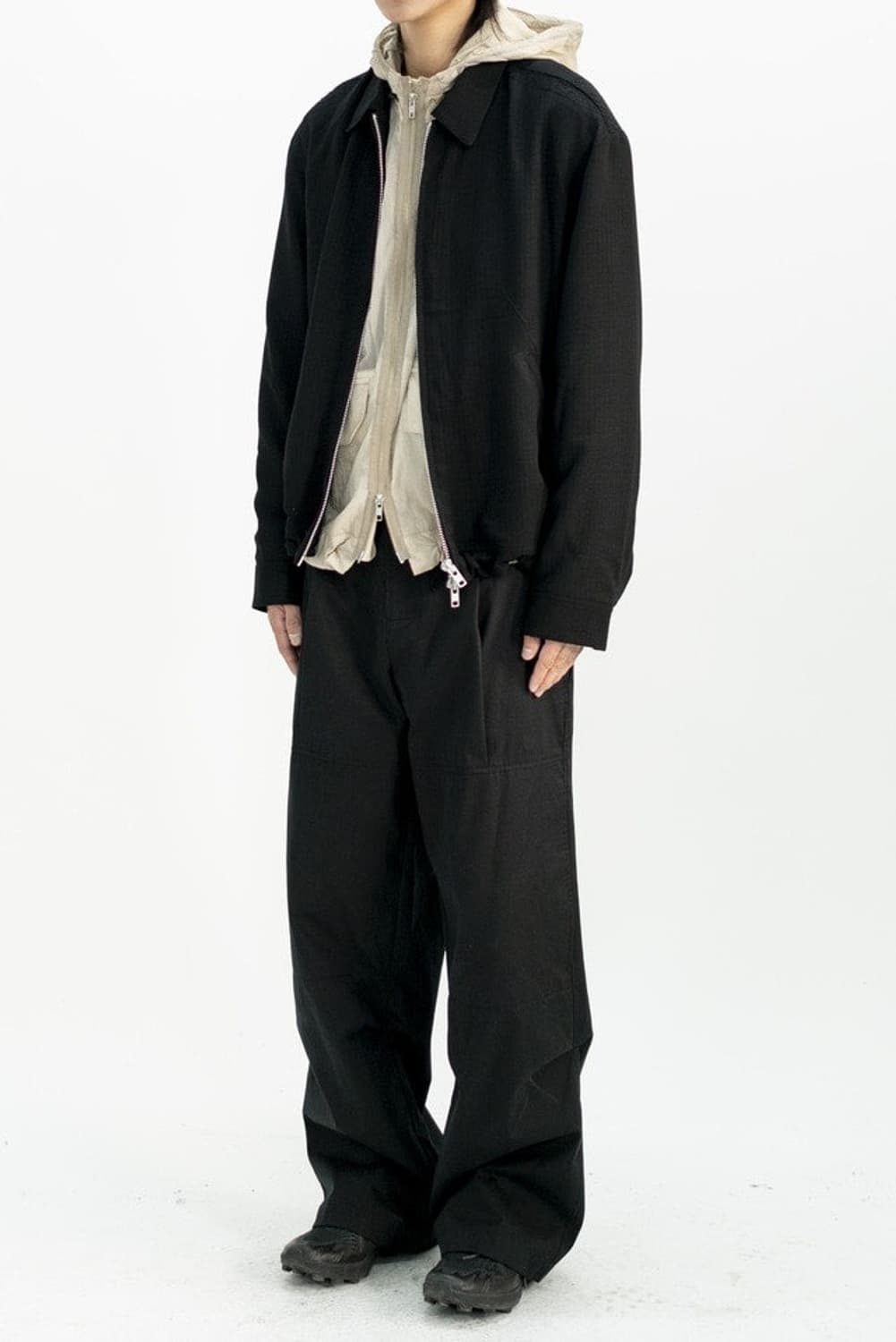 [3] 폴리테루 집카라 자켓 블랙 상품이미지1