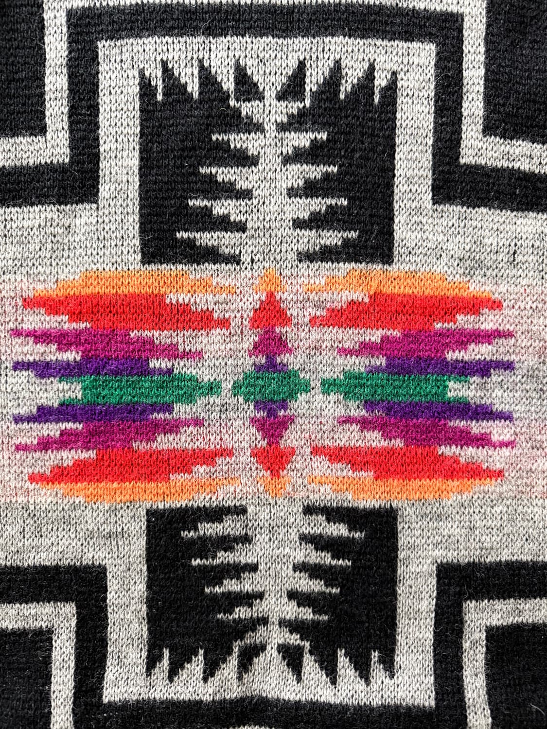 80s Pendleton Navajo Aztec Wool Sweater 상품이미지6