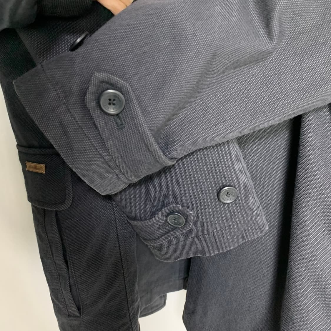 에디바우어 블랙 코튼 자켓 봄버 빈티지 워크자켓 XL  상품이미지5