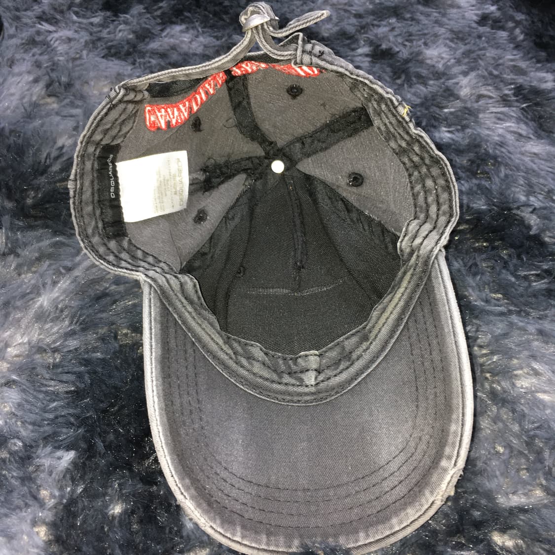 투티/0363 DSQUARED 2 차콜 빈티지 Y2K 캡 모자 패치 로고 상품이미지6
