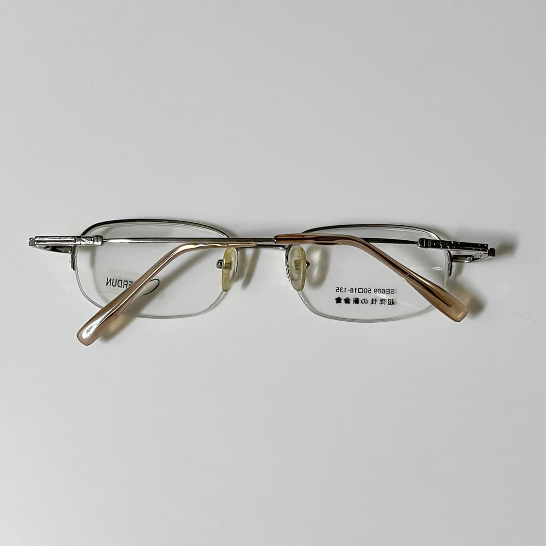 빈티지 은 반무테 안경 상품이미지8