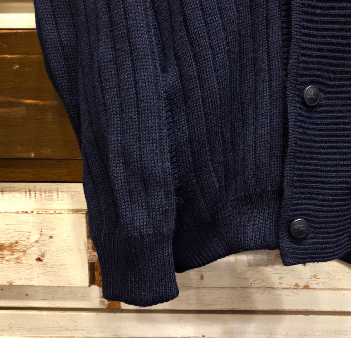 80'S 버버리 아카이브 숄칼라 카디건 상품이미지3