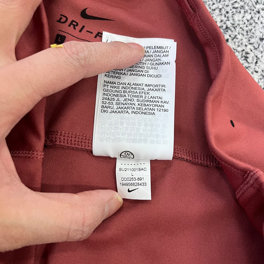 L 나이키 여성 드라이핏 레깅스 0129H2 상품이미지5