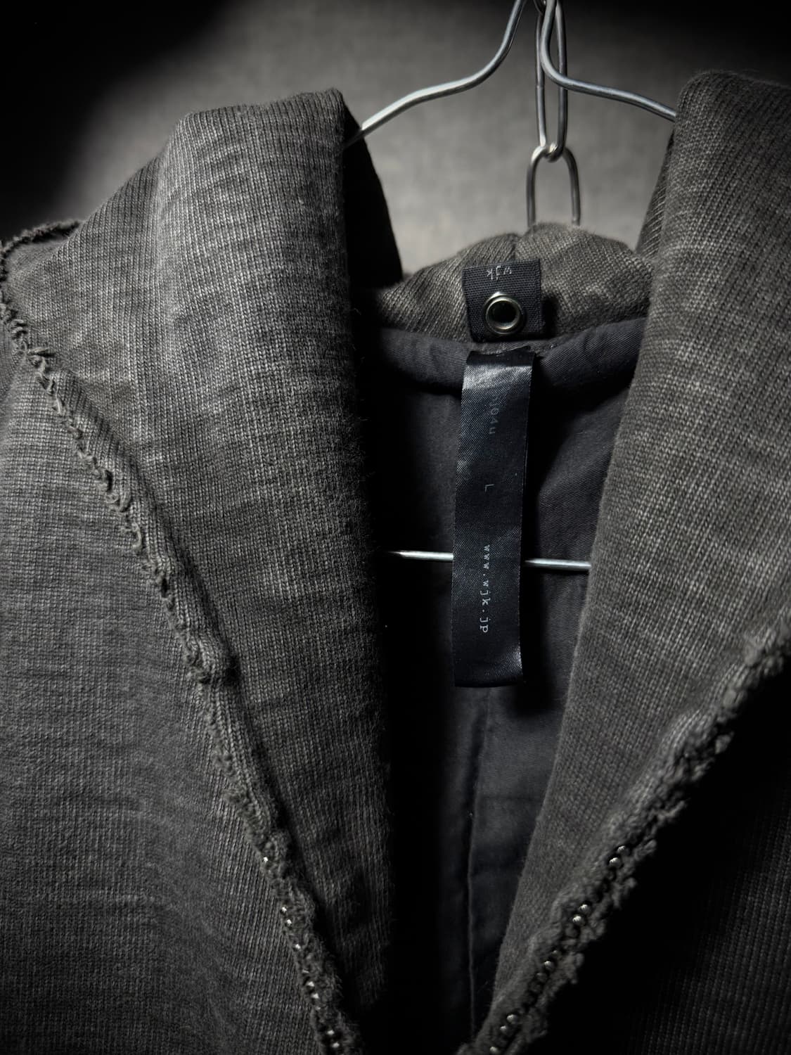 wjk Heavy Cotton Raw Edge Zip Up Hoodie  상품이미지9