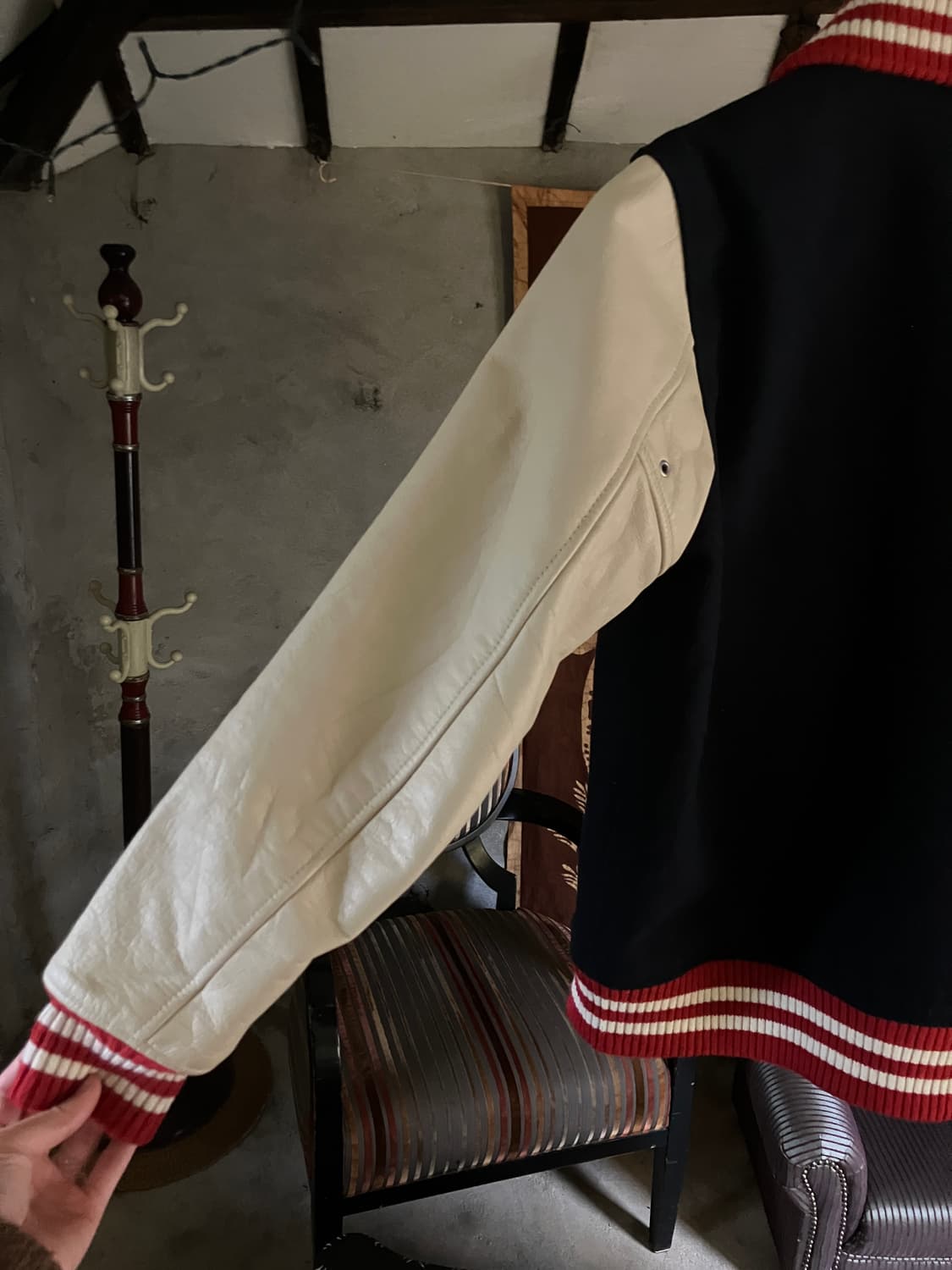 [vintage]BEAMS varsity jacket(Leather sl 상품이미지6