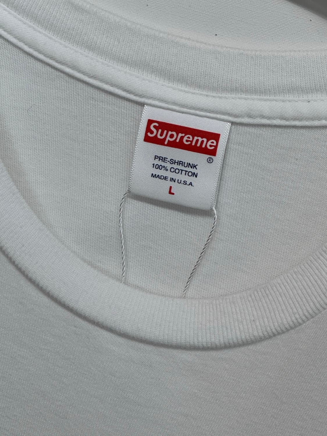 슈프림 락스 티셔츠 화이트 18SS 상품이미지4