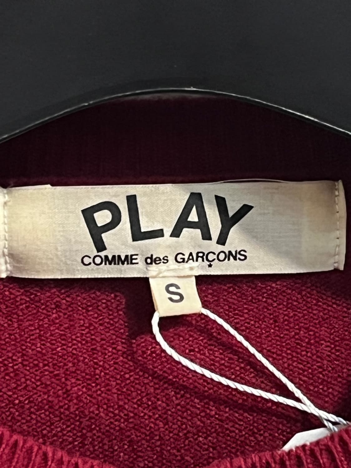 꼼데 가르송 플레이 더블 하트 패치 가디건 상품이미지3